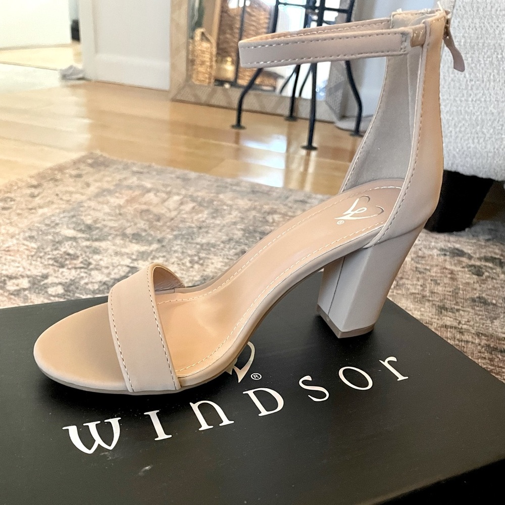 Classic Nude Block Heels
